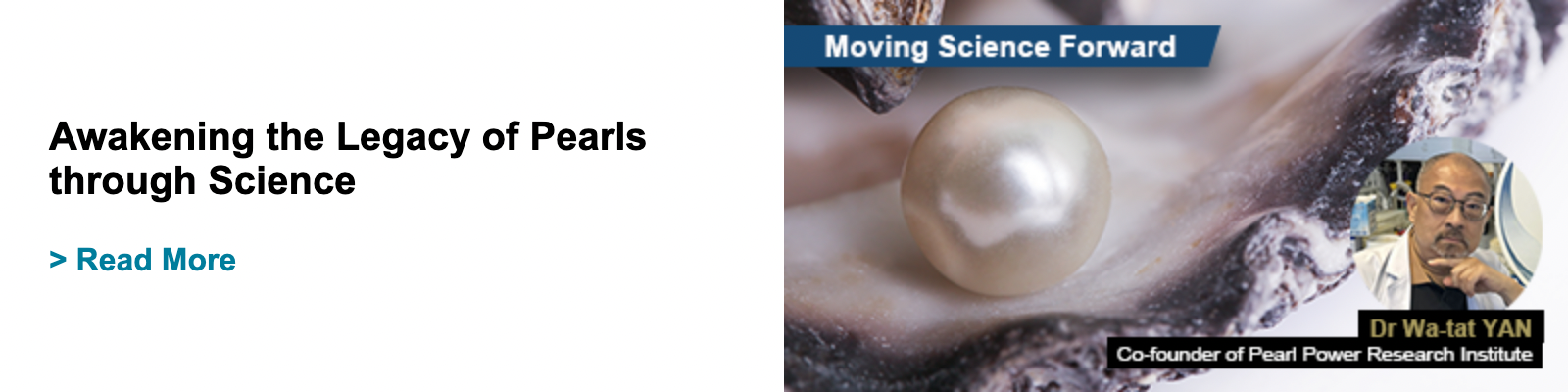 Awakening the Legacy of Pearls through Science